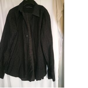 Malibu Cowboy Black Button-Down Shirt Long Sleeve Casual‎ Dress Shirt